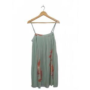 Forever 21 Mint Pleated Mini Dress